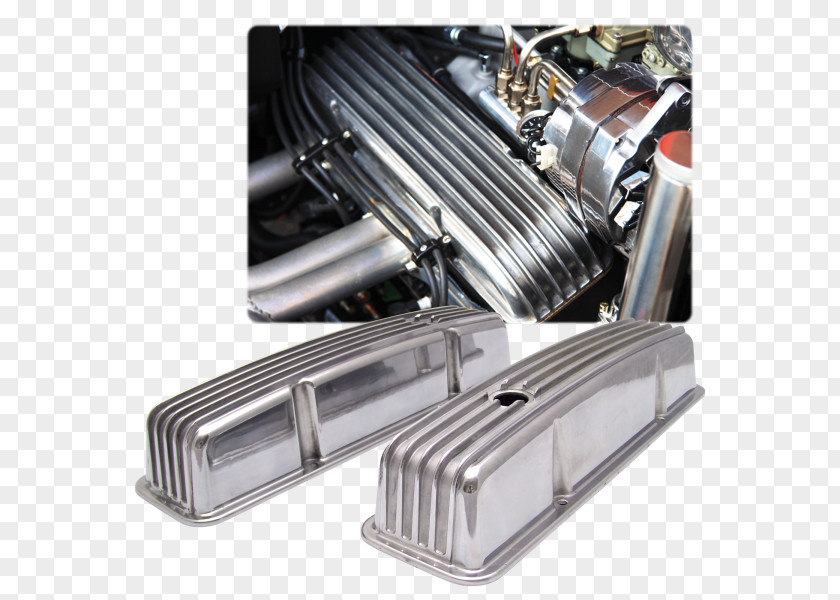 Small Engines Chevrolet Rocker Cover Aluminium Vintage Parts PNG