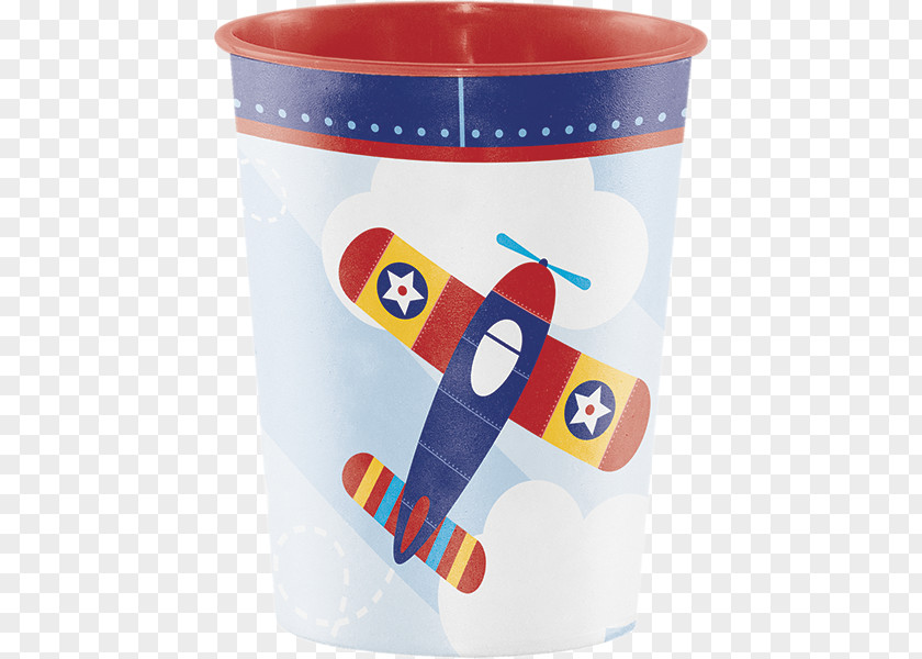 Airplane Paper Party Birthday Cloth Napkins PNG