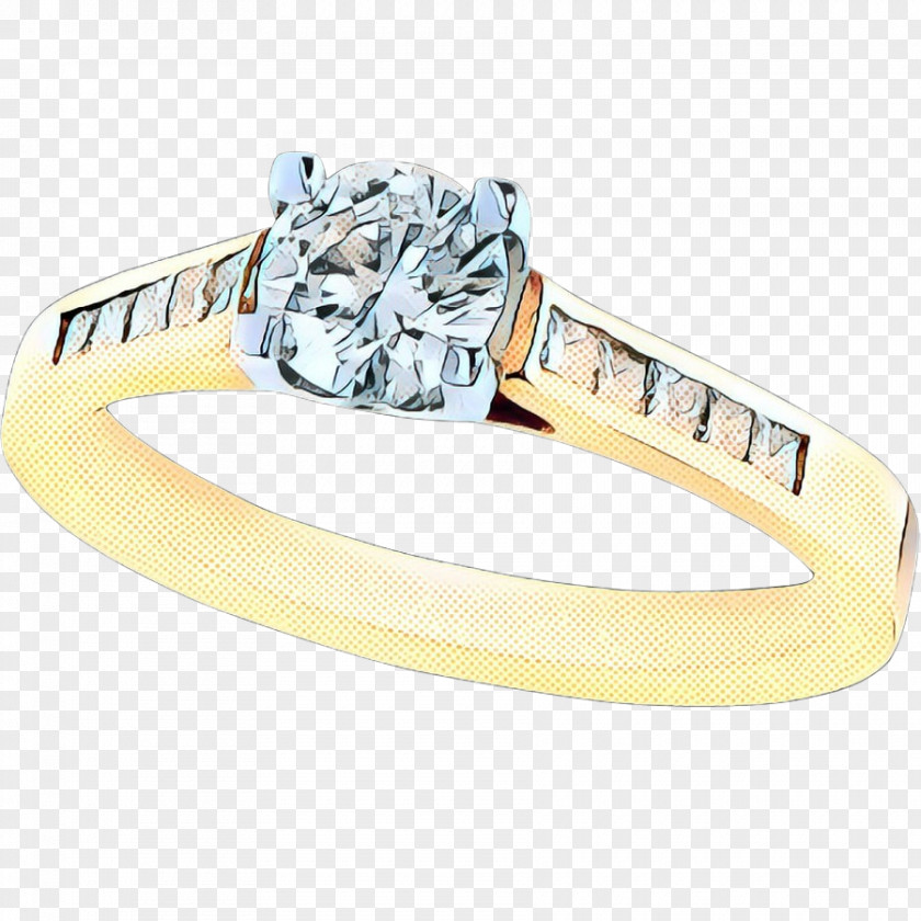 Body Jewellery Ring Silver Yellow PNG