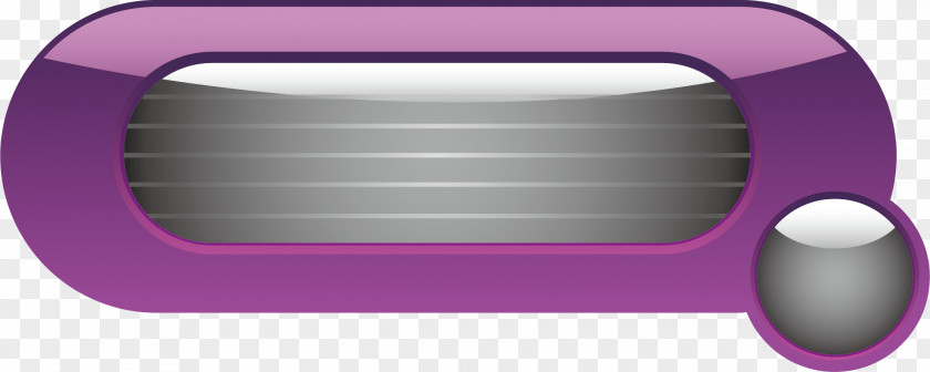 Cartoon Snapping Button Purple Rectangle PNG