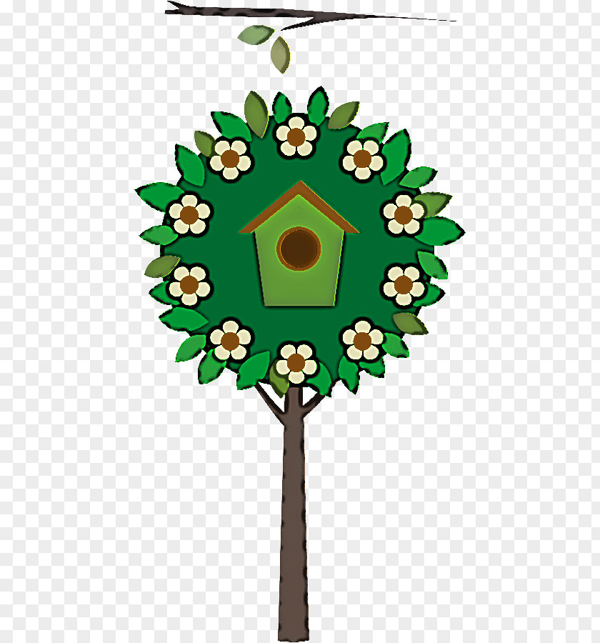 Clock Plant Interior Design Wall Flower PNG