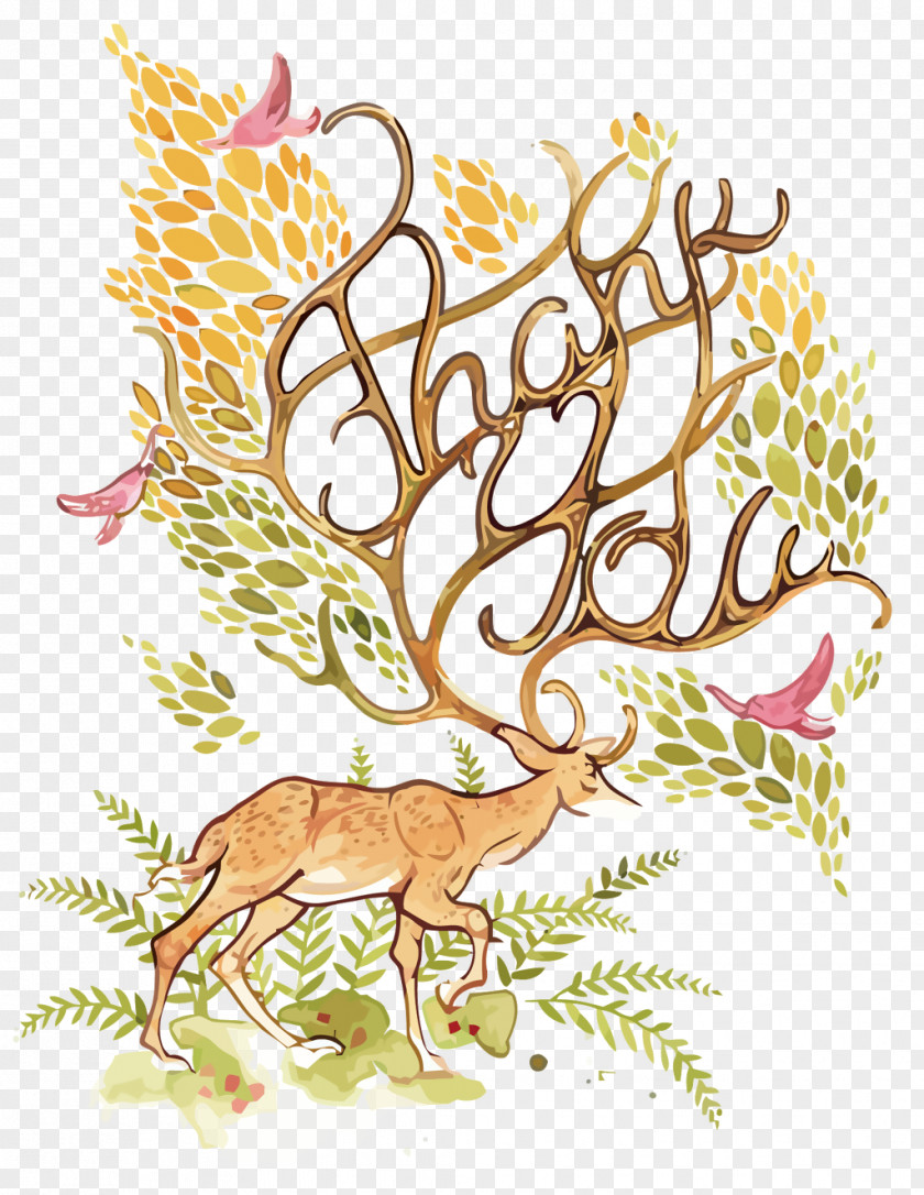 Deer Watercolor Reindeer Red YouTube PNG