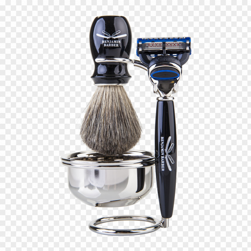 Gillette Razor Shave Brush Shaving Safety Mach3 PNG