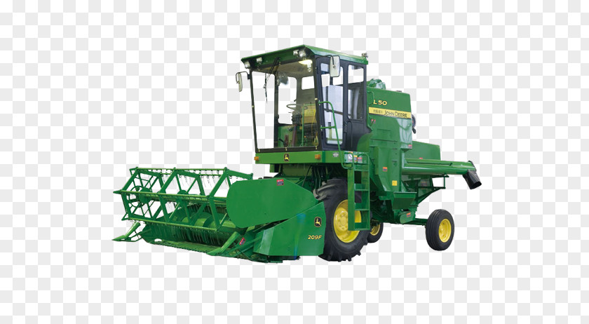 Grain Tractor Heavy Machinery John Deere Combine Harvester Agriculture PNG