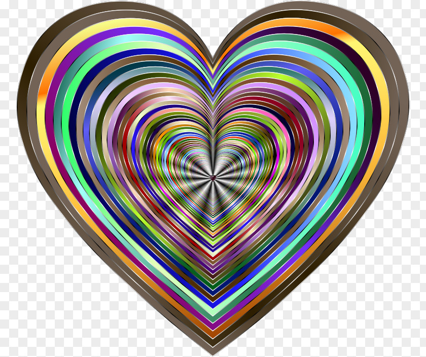 Heart Of Love Psychedelia Psychedelic Art Clip PNG