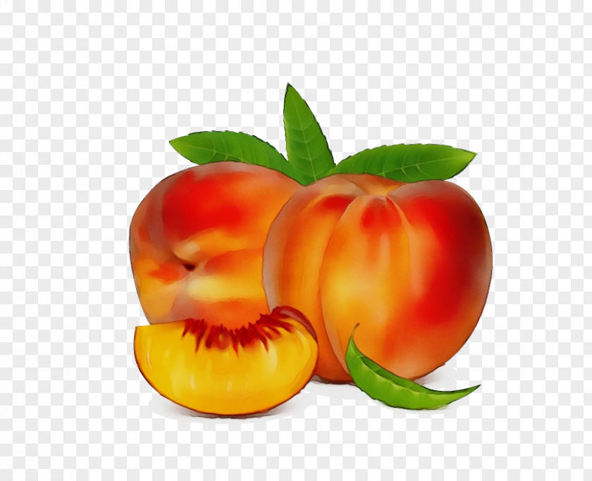 Nectarines Peach Orange PNG