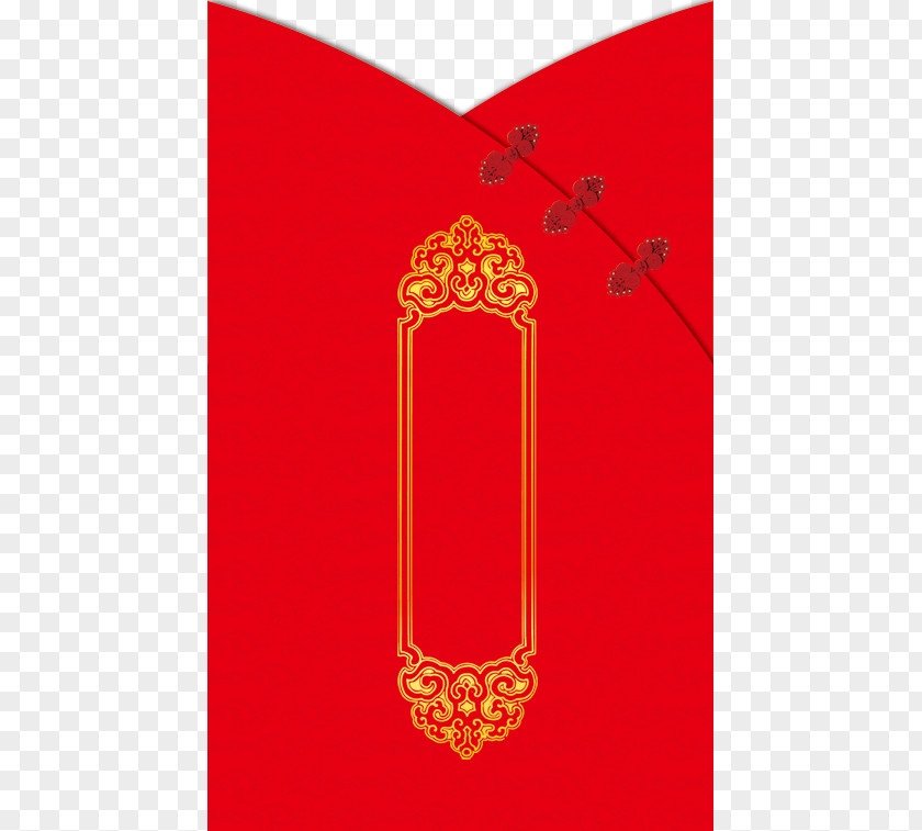 New Year Red Envelopes Plate Buttons Design Envelope Chinese PNG