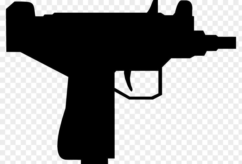 Weapon Uzi Firearm Gun Clip Art PNG