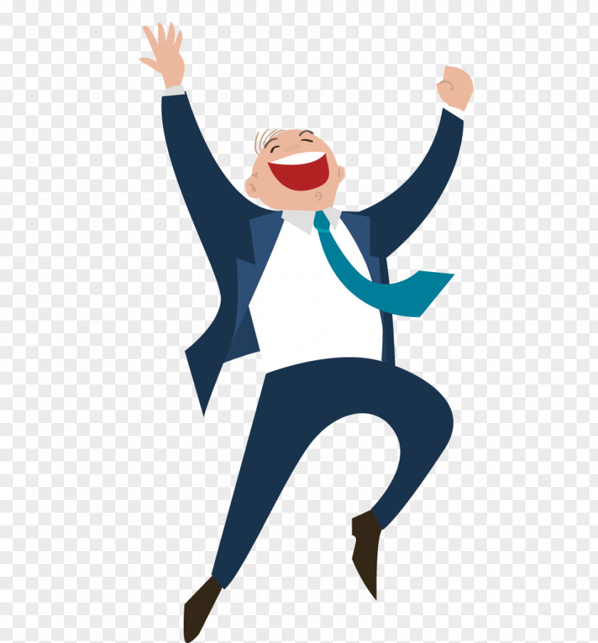 Flat Man Workplace Happiness At Work Customer Clip Art PNG