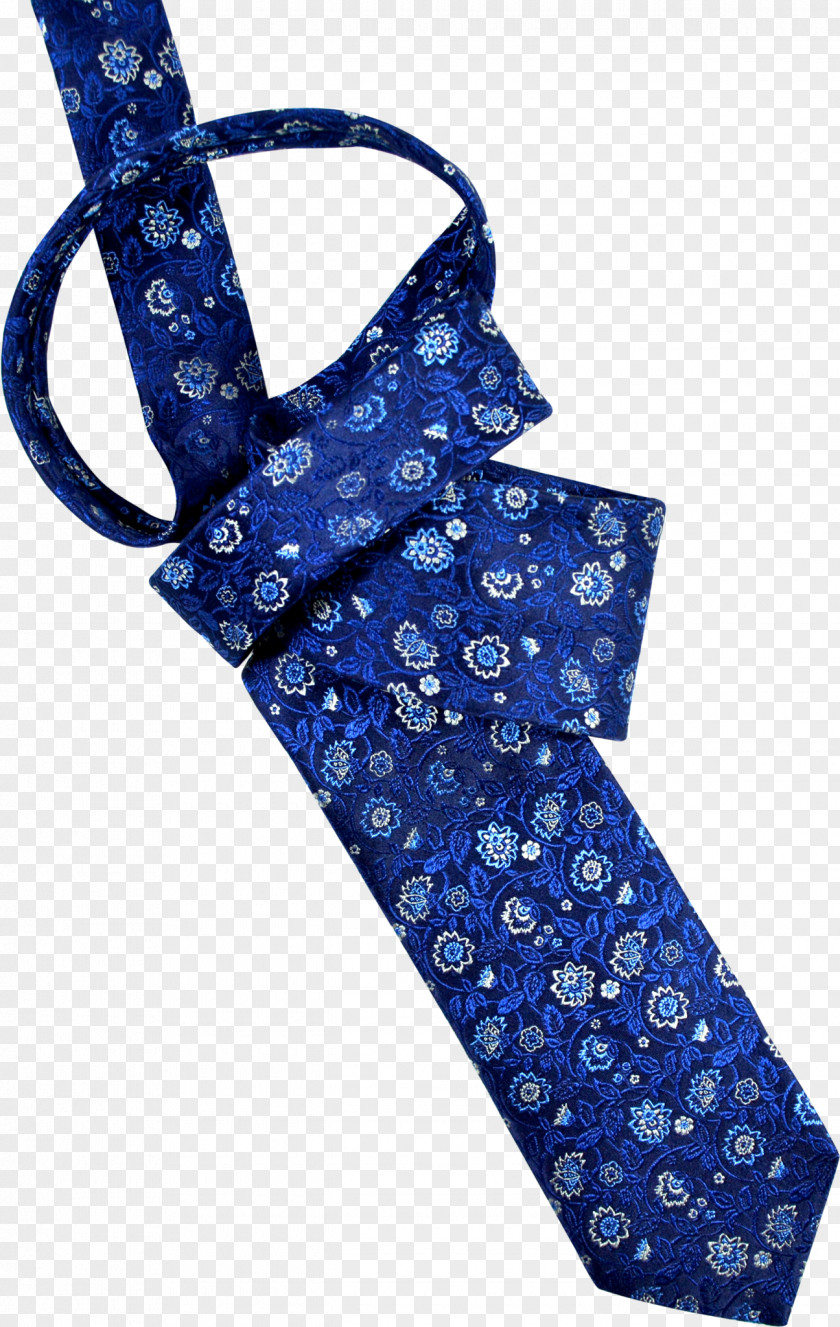 Fourinhand Clothing Accessories Cerulean Vines Blue Necktie Silk PNG