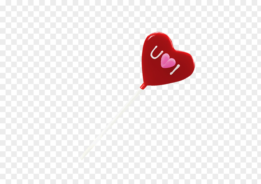 Love Lollipop Red Font PNG