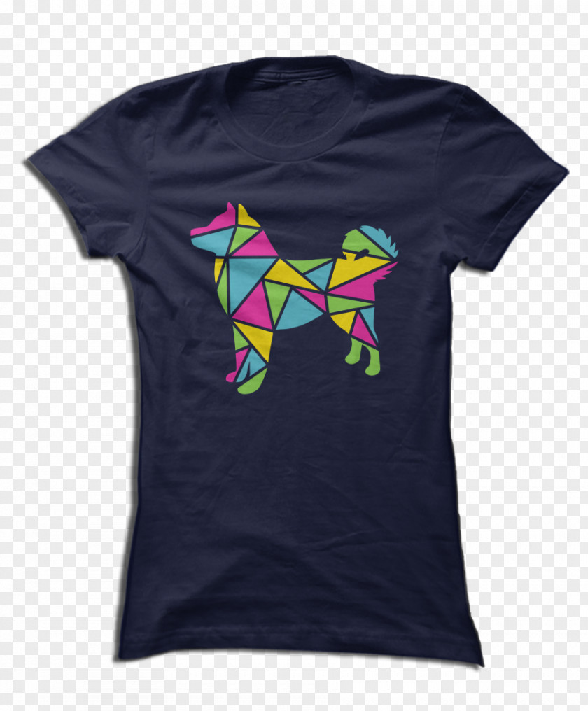 Husky Geometric T-shirt Hoodie Sleeve Clothing PNG
