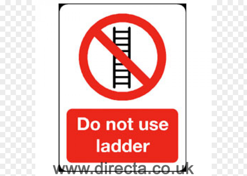 Ladder Scaffolding Construction Site Safety Warning Sign PNG