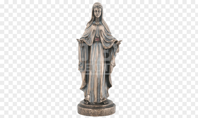 Virgin Mary Statue Bronze Sculpture Stone Figurine PNG