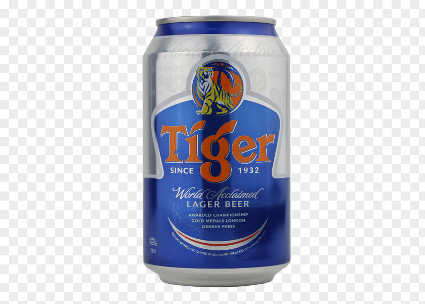 Canned Beer Singapore Aluminum Can Tin Tiger PNG