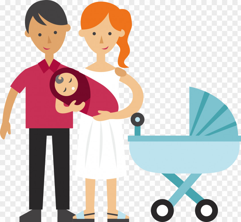 Couple Holding A Baby Infant Mother Father Child Toddler PNG