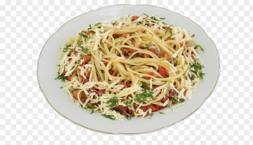 Ensalada Spaghetti Aglio E Olio Alla Puttanesca Taglierini Chinese Noodles Chow Mein PNG