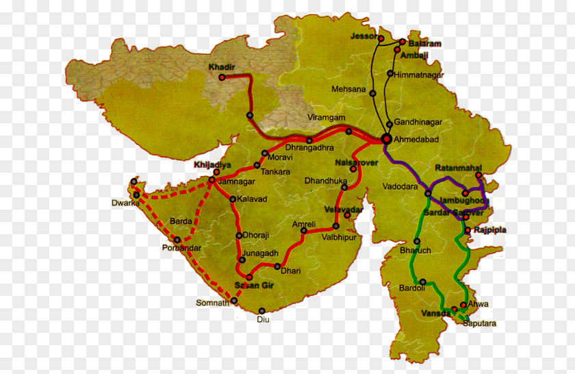 Government Of Gujarat Gir Forest National Park Map Purna Wildlife Sanctuary Refuge Ecotourism PNG