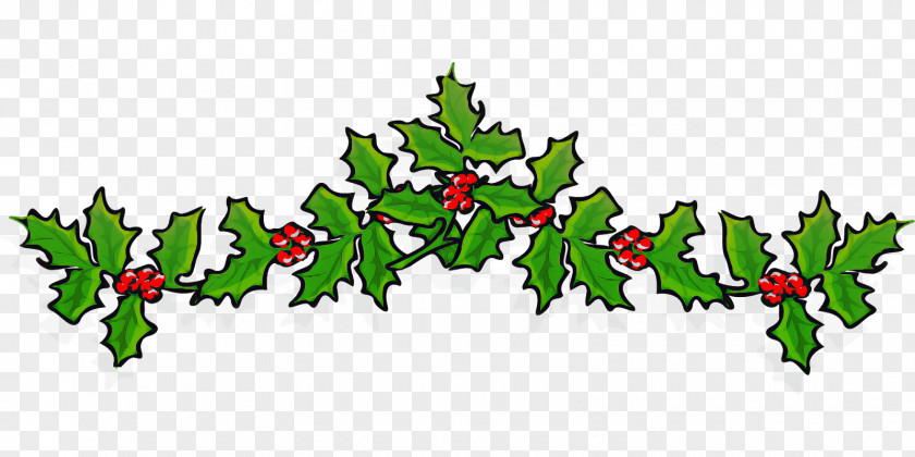 Pine Christmas Eve Holly PNG
