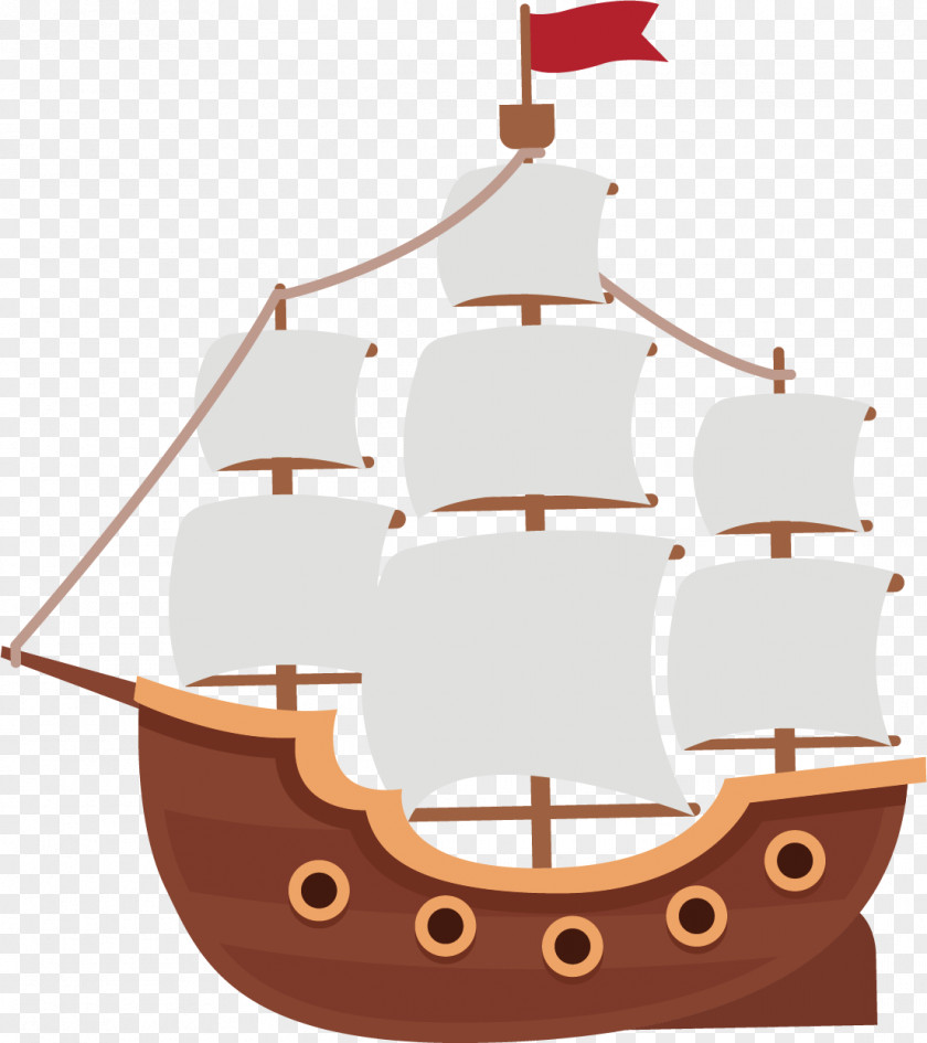 Boat Decorative Pattern Creative Diagram Caravel Piracy Ship Clip Art PNG