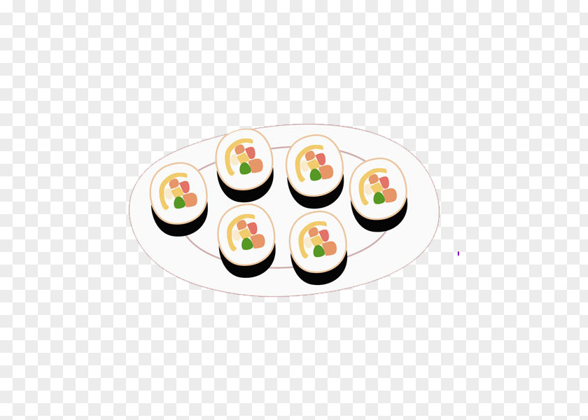 Hand Painted Sushi Sashimi European Cuisine PNG