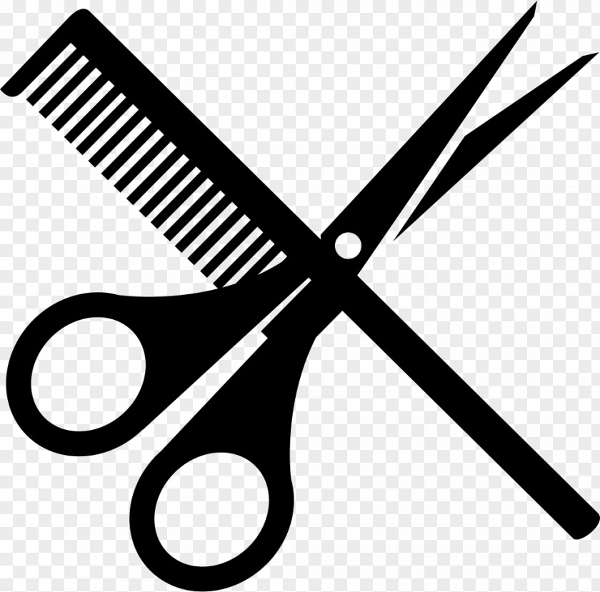 Scissor Comb Scissors Hairdresser Hair-cutting Shears Clip Art PNG