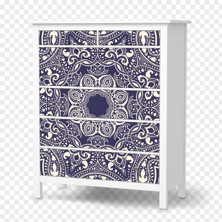Blue Mandala Furniture Visual Arts Drawer Commode Pattern PNG