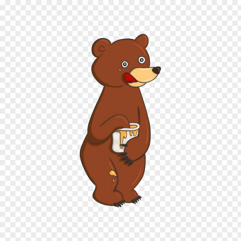 Brown Bear Patterns Illustration PNG