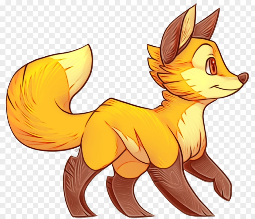 Drawing Swift Fox Fennec Red Cartoon Tail PNG