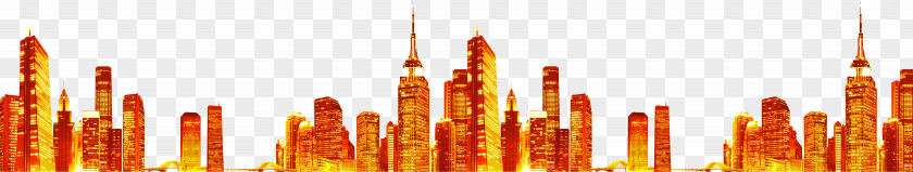 Golden City Buildings Skyscraper Yellow Display Resolution Download Wallpaper PNG