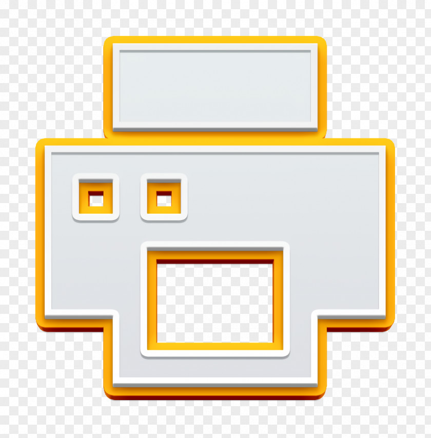 Rectangle Printer Icon PNG
