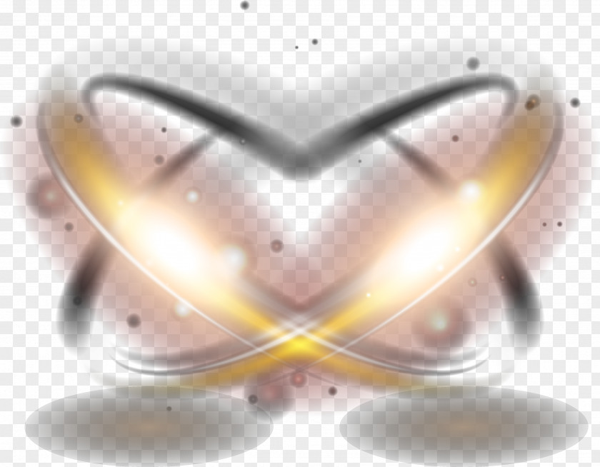 Yellow Rotation Light Effect Luminous Efficacy Halo PNG