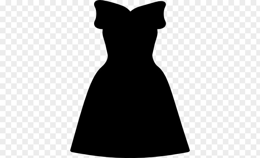 Dress Little Black Shoulder Gown Sleeve PNG