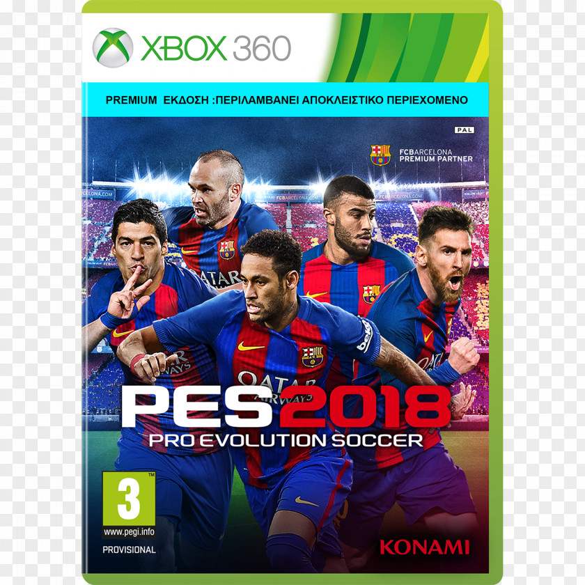 Pro Evolution Soccer 2018 Xbox 360 2017 One PlayStation 3 PNG