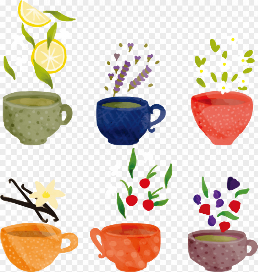 Vector Tea Teacup Coffee PNG