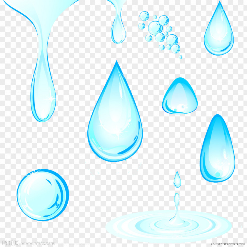 Blue Drops Drop Water Euclidean Vector PNG