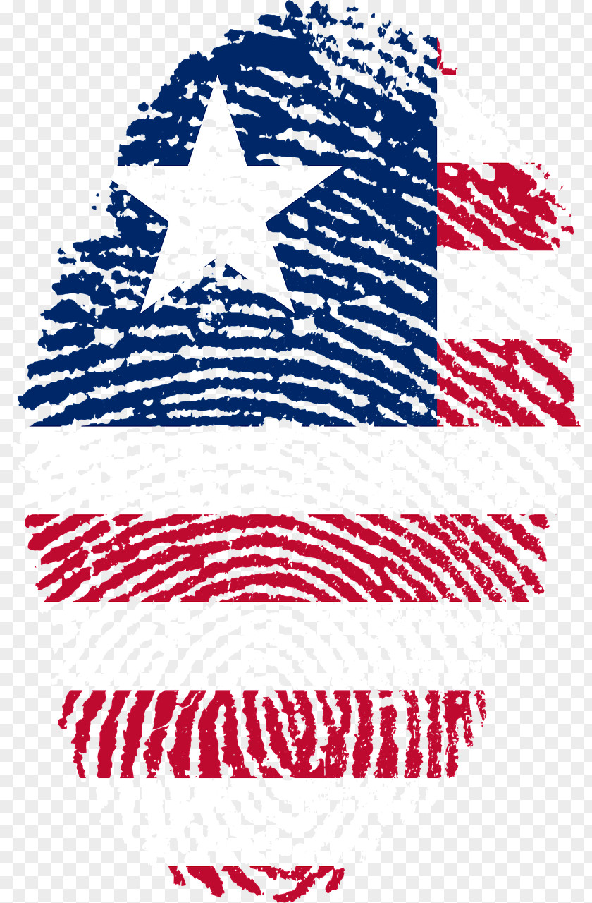 Flag Of Liberia United States Fingerprint PNG