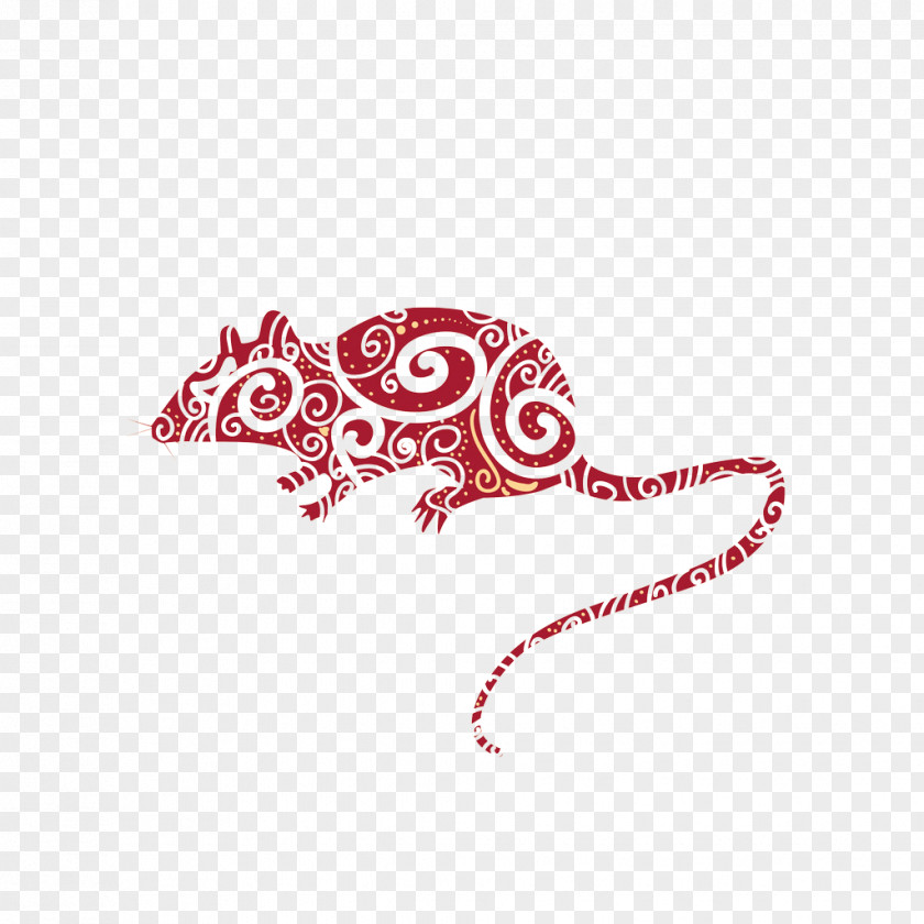 Zodiac Rat Chinese New Year Illustration PNG