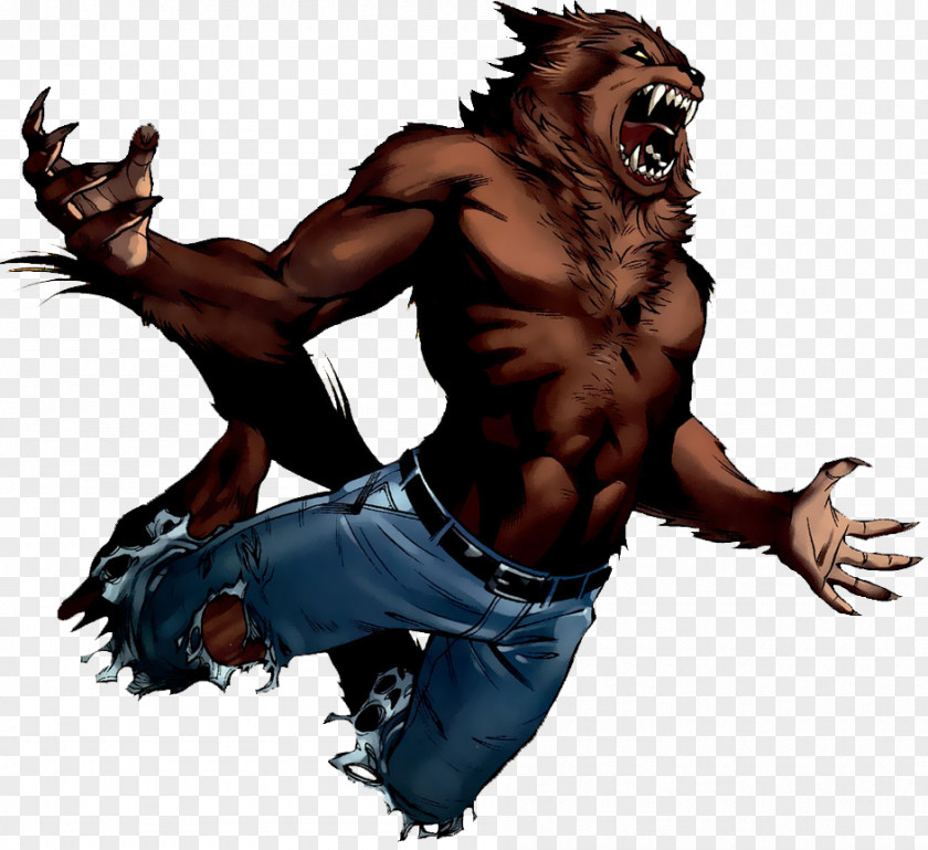 Cartoon Werewolves Marvel: Avengers Alliance Jack Russell Terrier Gray Wolf Marvel Comics Werewolf By Night PNG