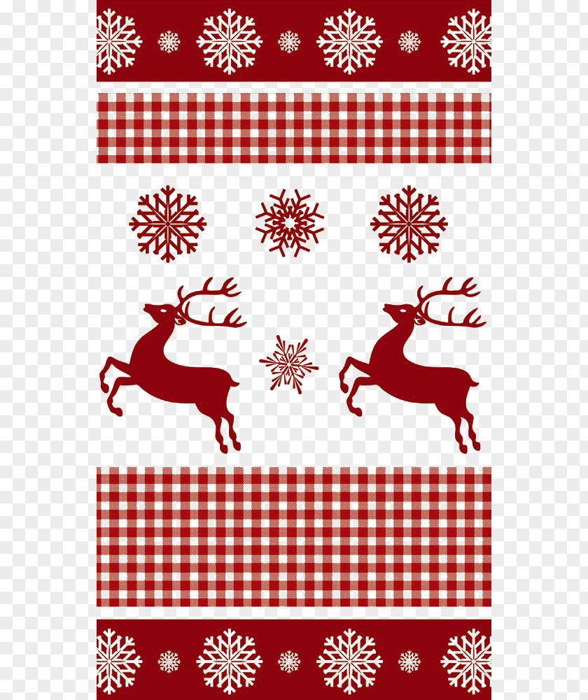 Red Snowflake Background Reindeer Christmas Jumper Santa Claus Tree Pattern PNG