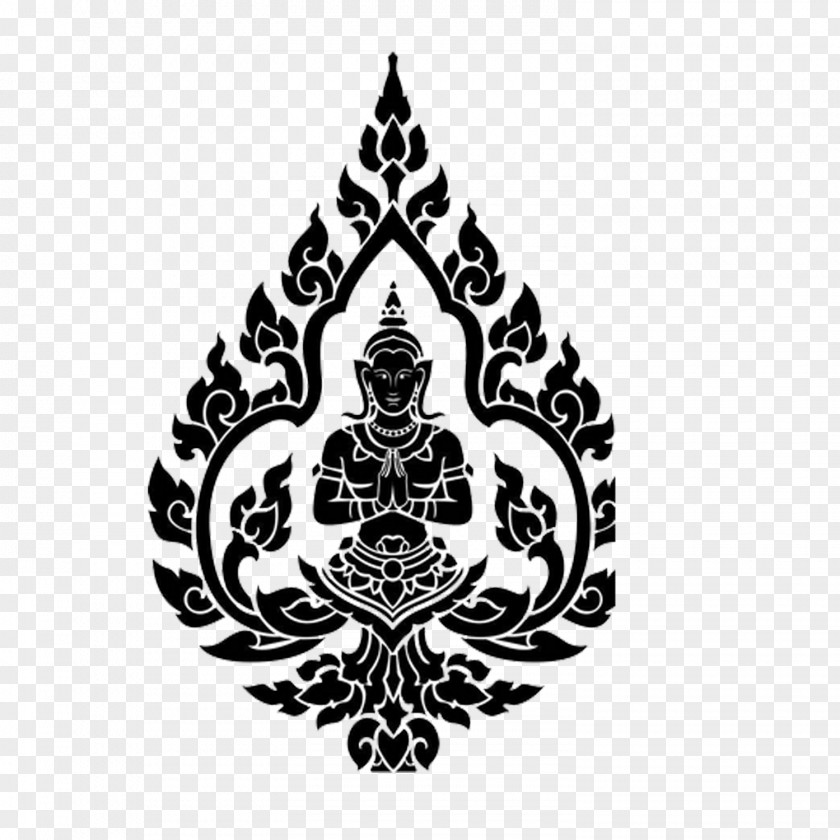 Thai Buddhism Wall Decal Sticker PNG