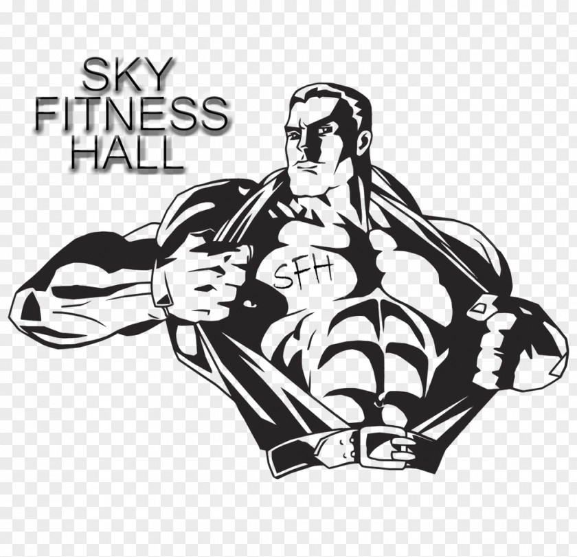 Bodybuilding Wall Decal Sticker Fitness Centre PNG