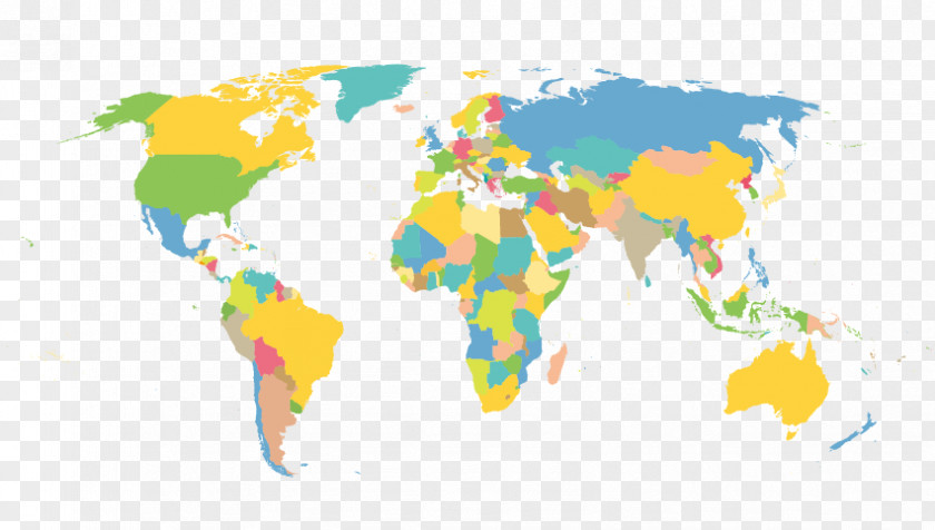 Flat World Map Plane Earth Globe PNG