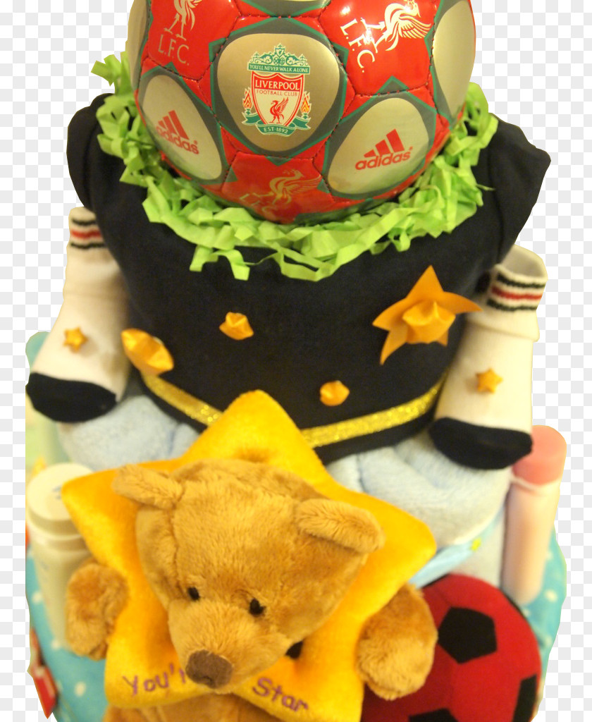 Football Baby Diaper Cake Birthday Shower PNG