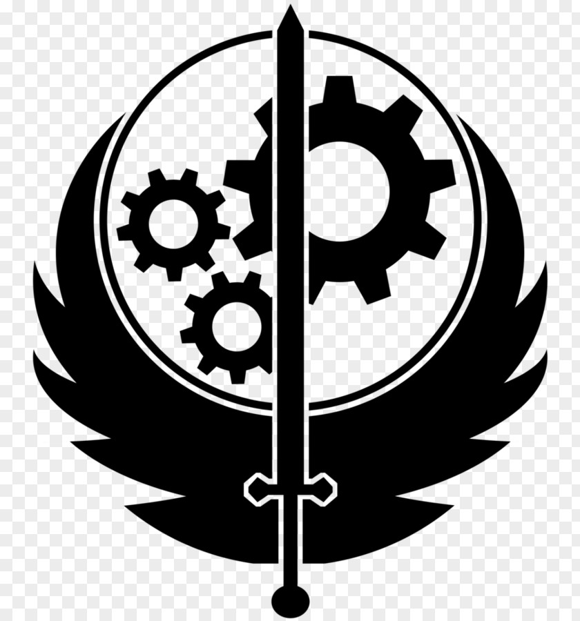 Portal Fallout: Brotherhood Of Steel Fallout 3 4 Emblem Decal PNG