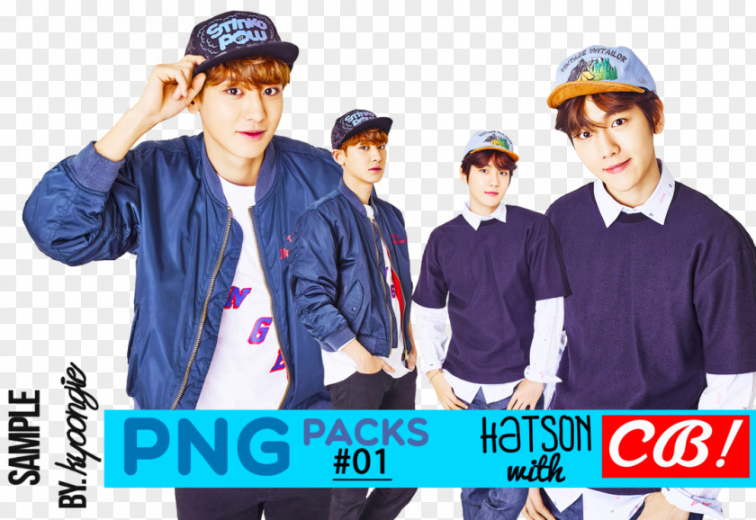 6 Pack EXO K-pop Growl Art PNG