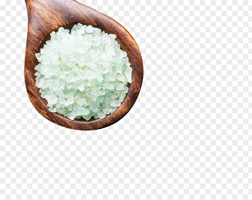 The Coarse Salt In Wooden Spoon Kosher PNG