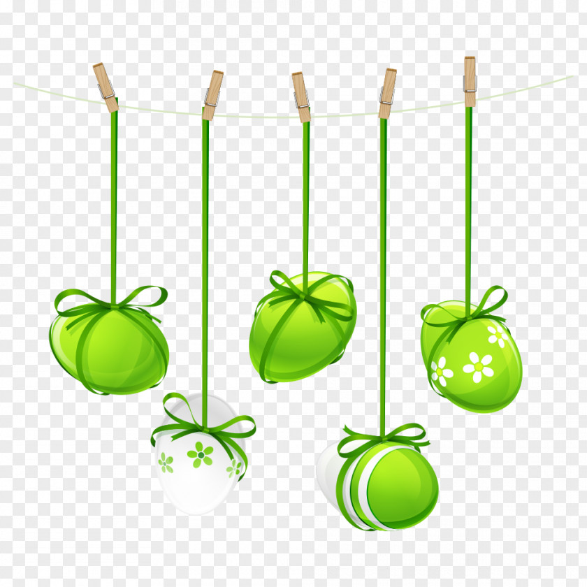 Green Eggs Easter Egg Icon PNG