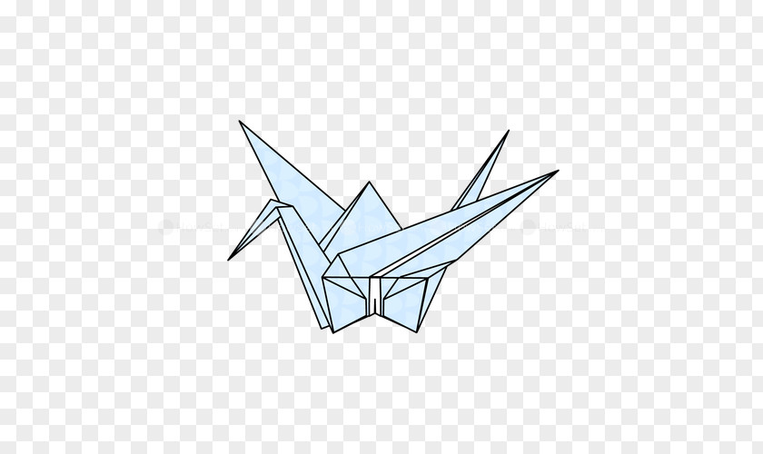 Paper Crane Origami Art PNG