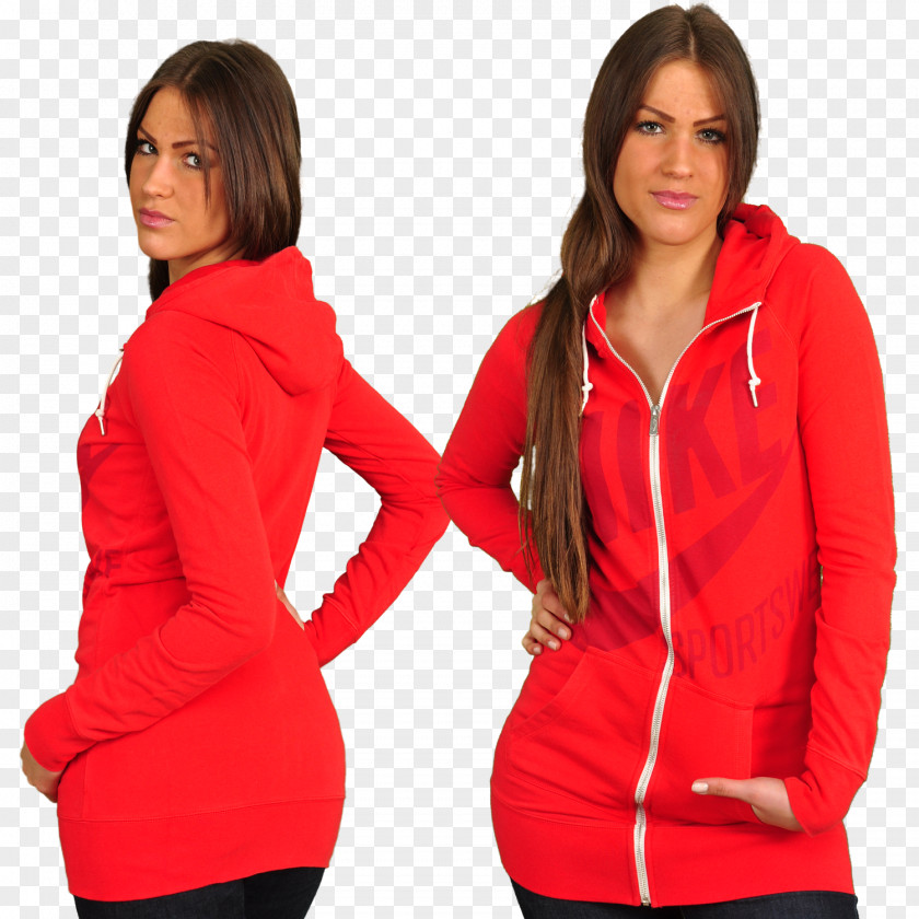Red Hoodie Sweater Bluza PNG